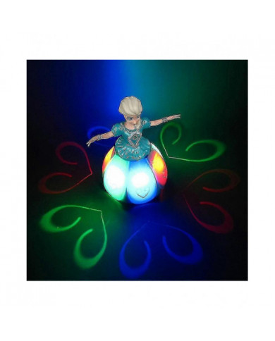 Frozen Princess Electric Dancing Toy Elsa Anna Poupée avec ailes Poupée mobile Projection Rotative Light Music [...]