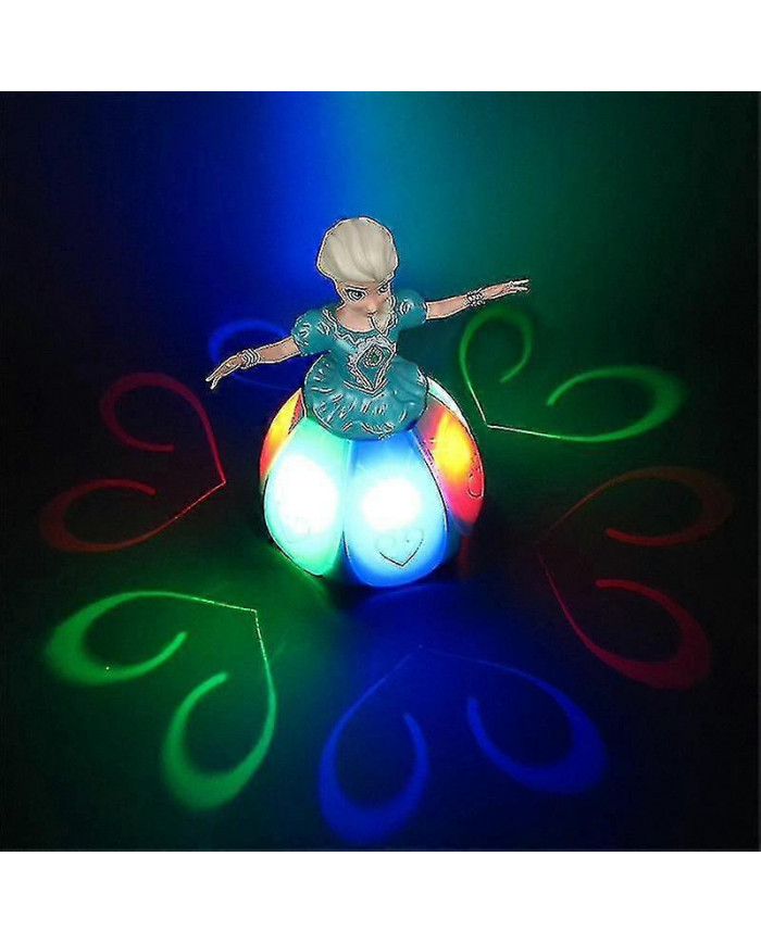 Frozen Princess Electric Dancing Toy Elsa Anna Poupée avec ailes Poupée mobile Projection Rotative Light Music [...]