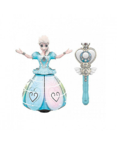Frozen Princess Electric Dancing Toy Elsa Anna Poupée avec ailes Poupée mobile Projection Rotative Light Music [...]