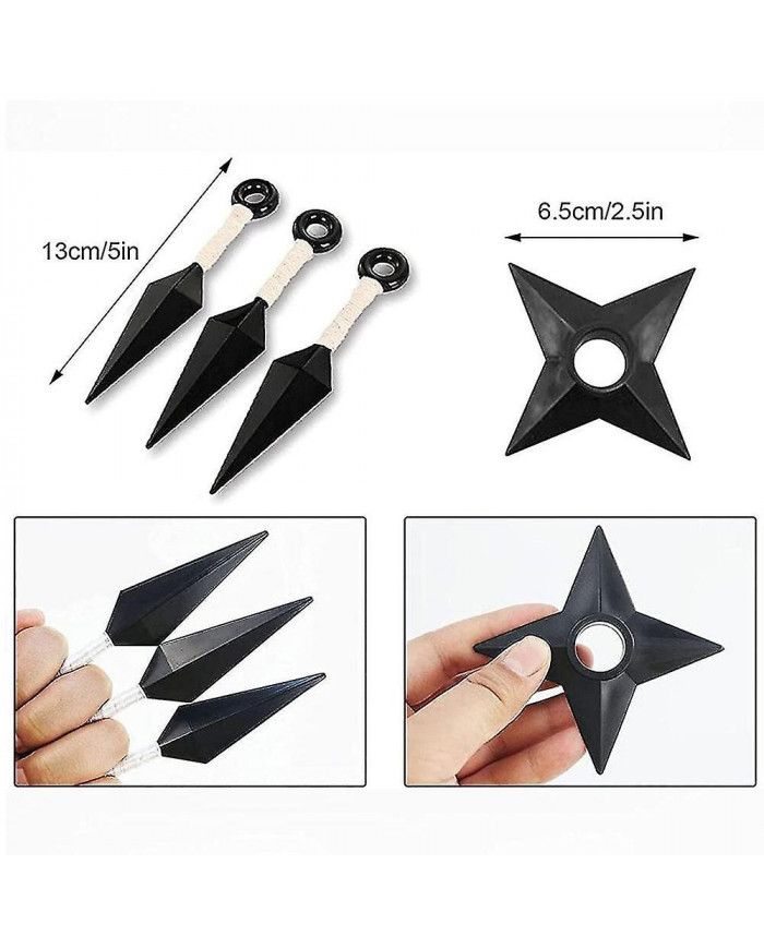 Noël Halloween Kakashi Cosplay Accessoires Naruto Gants Kunai Masque Ninja Sac Uchiha Mitaines Anime Action Figure [...]