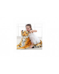Jouet en peluche réaliste pour animaux en peluche de tigre pour enfants
