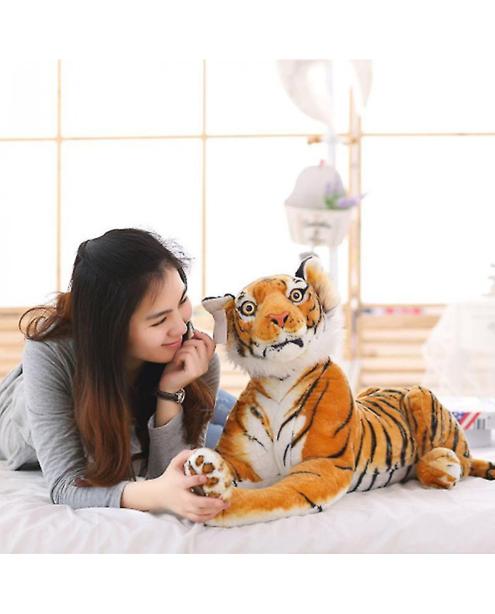 Jouet en peluche réaliste pour animaux en peluche de tigre pour enfants