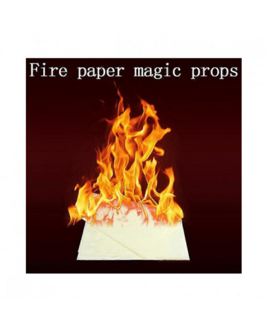 5pcs 20 * 25cm Fire Paper Flash Flame Paper Fire Paper Magic Props Effect Shock