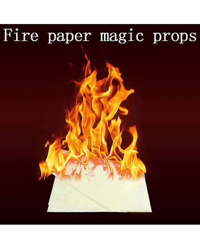 5pcs 20 * 25cm Fire Paper Flash Flame Paper Fire Paper Magic Props Effect Shock