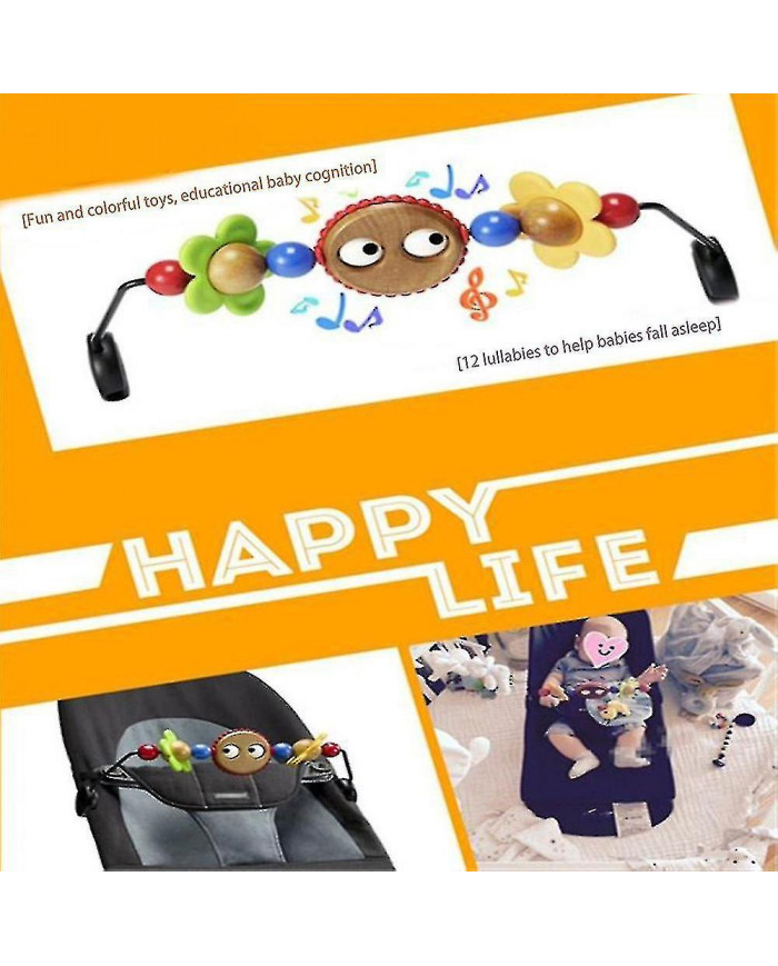 Chaise de bascule de chéri assortissant le jouet de musique d’aide de sommeil