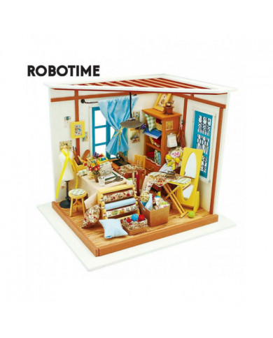 Rolife Maison de poupée Bricolage Lisa Tailor Shop Avec Meubles Enfants Adultes Grils Maison De Poupée Miniature [...]