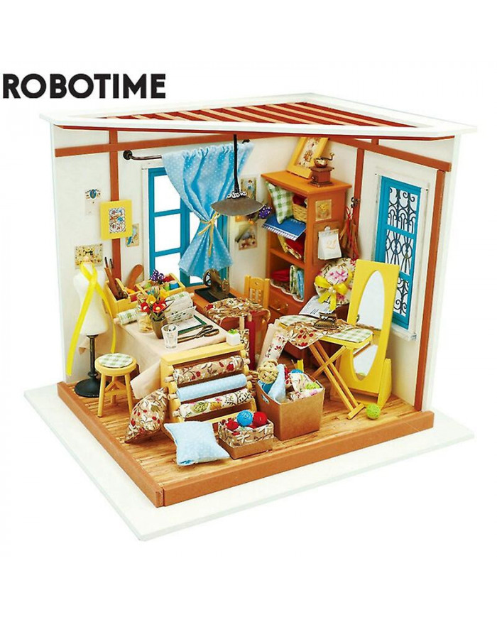 Rolife Maison de poupée Bricolage Lisa Tailor Shop Avec Meubles Enfants Adultes Grils Maison De Poupée Miniature [...]