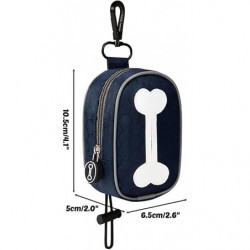 Dog Poop Bag Holder, Dog Waste Bag Dispenser With Zipper For Dog Walking Running, For Dog Leash