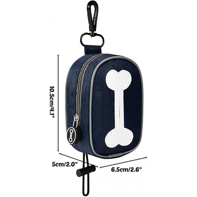 Dog Poop Bag Holder, Dog Waste Bag Dispenser With Zipper For Dog Walking Running, For Dog Leash