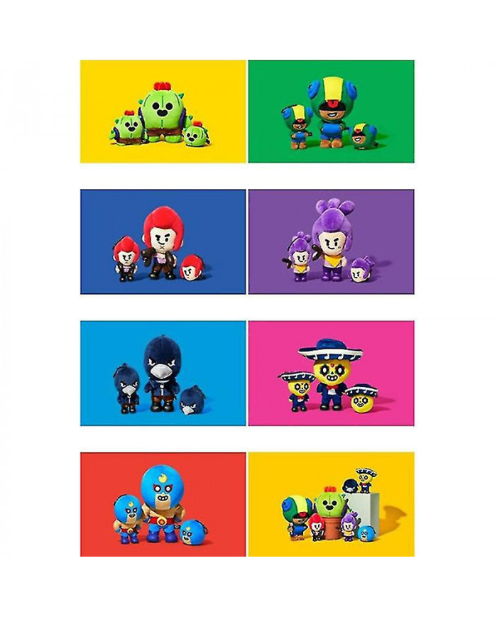 Poupée Jeu Mobile Wilderness Carte de Combat Poupée Jouet Brawl Stars Standing Peluche