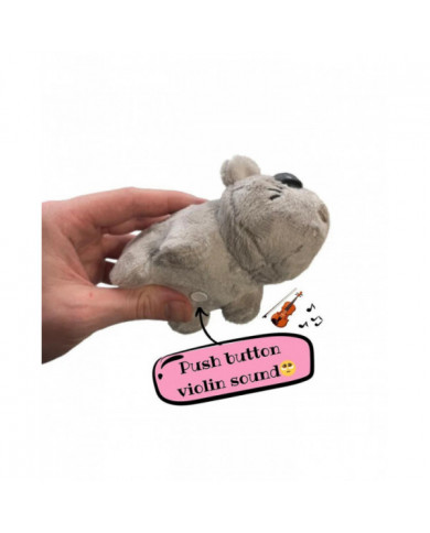 Peluche Hamster Triste, Jouets Pour Hamster, Jouet En Peluche Sad Hamster Meme Avec Son De Violon À Bouton- [...]