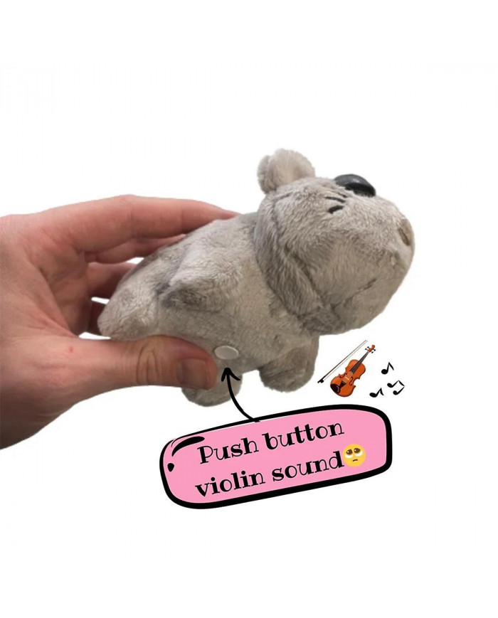 Peluche Hamster Triste, Jouets Pour Hamster, Jouet En Peluche Sad Hamster Meme Avec Son De Violon À Bouton- [...]