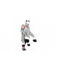 Animal en peluche cheval géant, jouet d’oreiller en peluche de cheval long