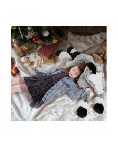 Animal en peluche cheval géant, jouet d’oreiller en peluche de cheval long