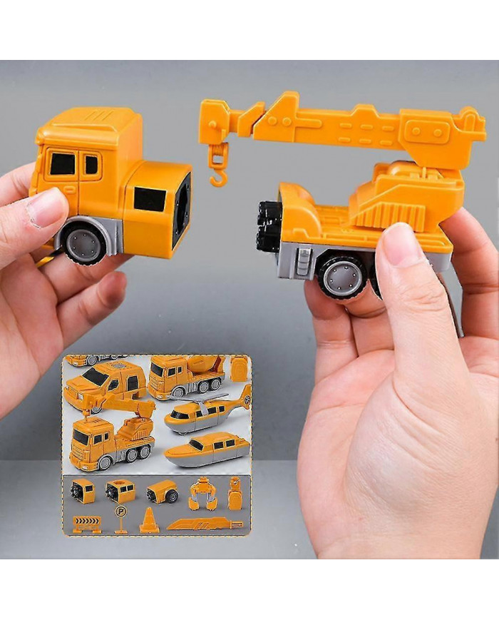 Jouets assemblés de voiture d’ingénierie de transformation magnétique