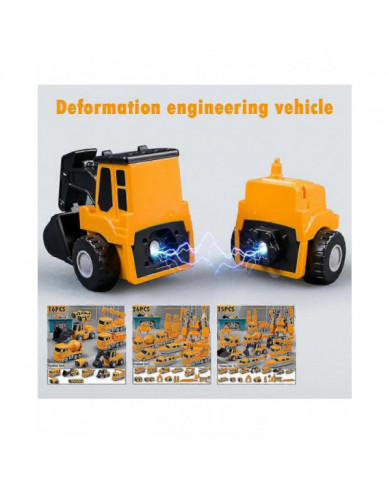 Jouets assemblés de voiture d’ingénierie de transformation magnétique