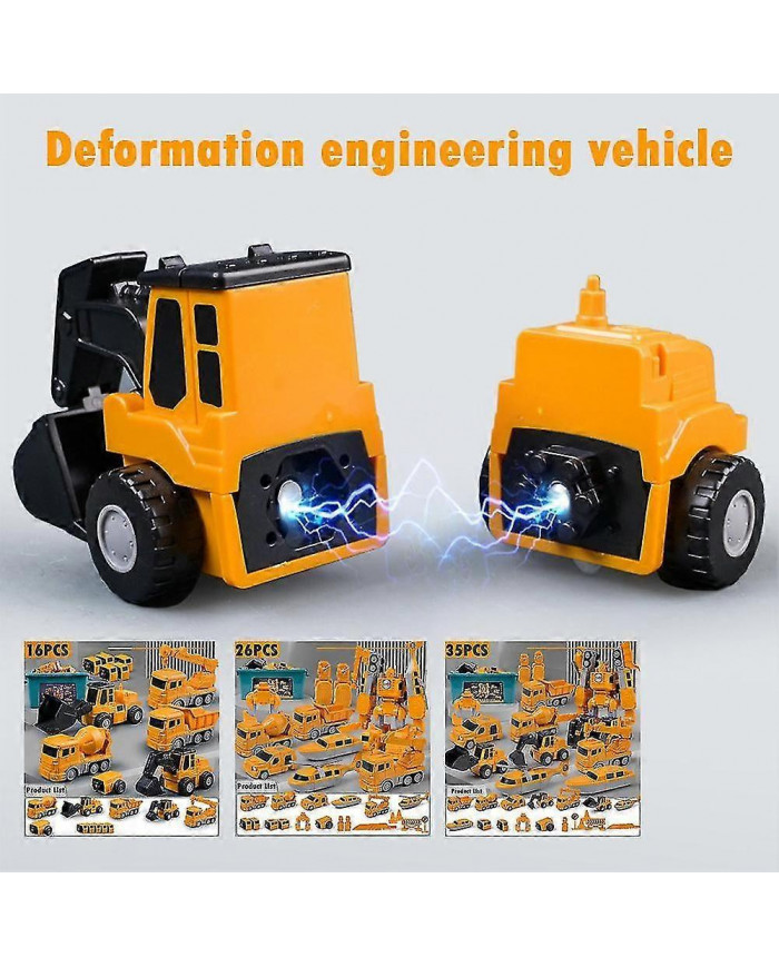 Jouets assemblés de voiture d’ingénierie de transformation magnétique