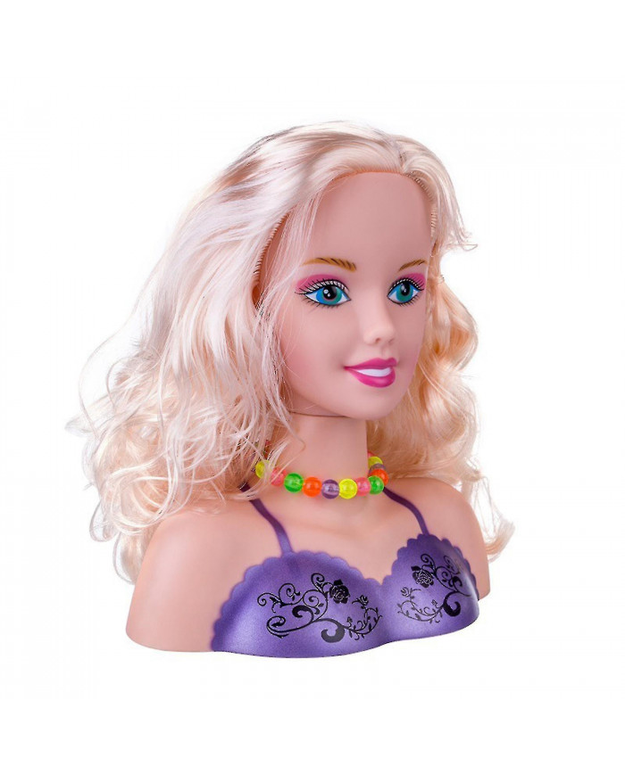 35 Pcs Jouet Enfants Maquillage Faire semblant Playset Styling Tête Poupée Coiffure Beauté Jeu Avec Sèche-Cheveux Cadeau