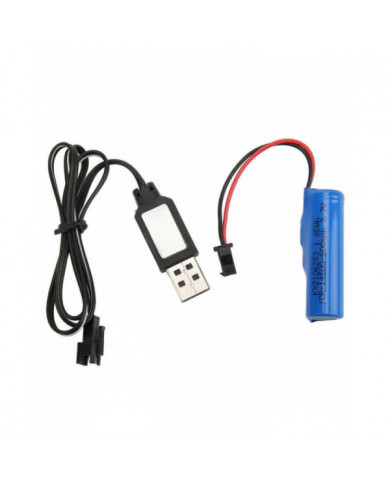 3.7v 500mah Lithium Battery Simulated Rc Boat Toys Battery Usb Charging Cable Rc Boat Accessories For Flytec V005