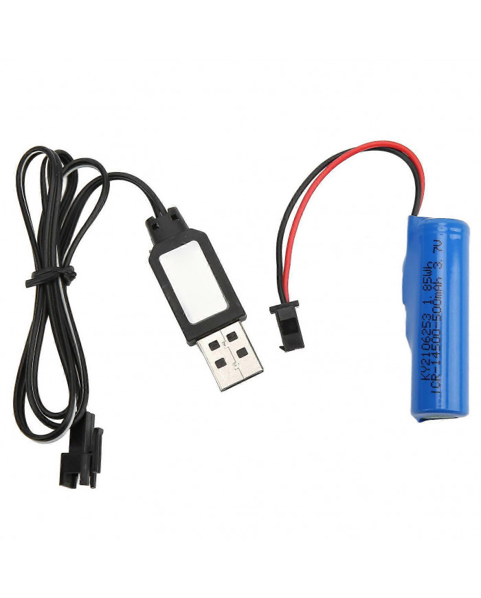 3.7v 500mah Lithium Battery Simulated Rc Boat Toys Battery Usb Charging Cable Rc Boat Accessories For Flytec V005