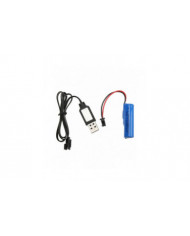 3.7v 500mah Lithium Battery Simulated Rc Boat Toys Battery Usb Charging Cable Rc Boat Accessories For Flytec V005