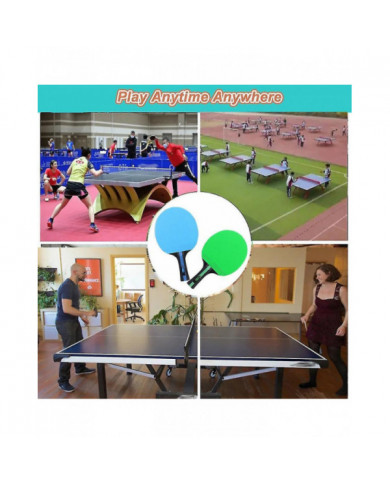 Raquette de ping-pong de tennis de table avec sac de transport pour débutants garçons filles