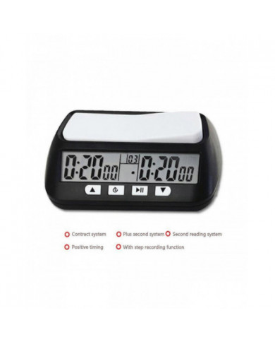 Horloge d’échecs numérique de base et minuterie de jeu, horloge montre numérique minuterie-fcy