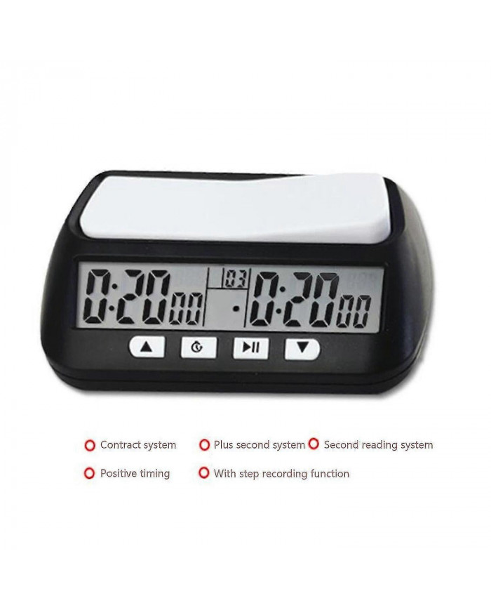 Horloge d’échecs numérique de base et minuterie de jeu, horloge montre numérique minuterie-fcy