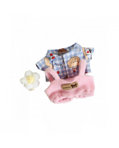 Poupée en peluche Vêtements Photo Props Habillage Costumes de bricolage Animaux en peluche Vêtements tee blanc