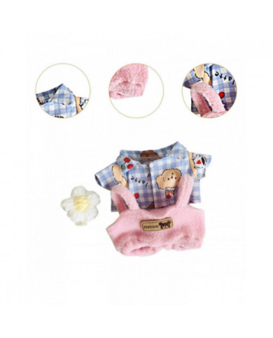 Poupée en peluche Vêtements Photo Props Habillage Costumes de bricolage Animaux en peluche Vêtements tee blanc