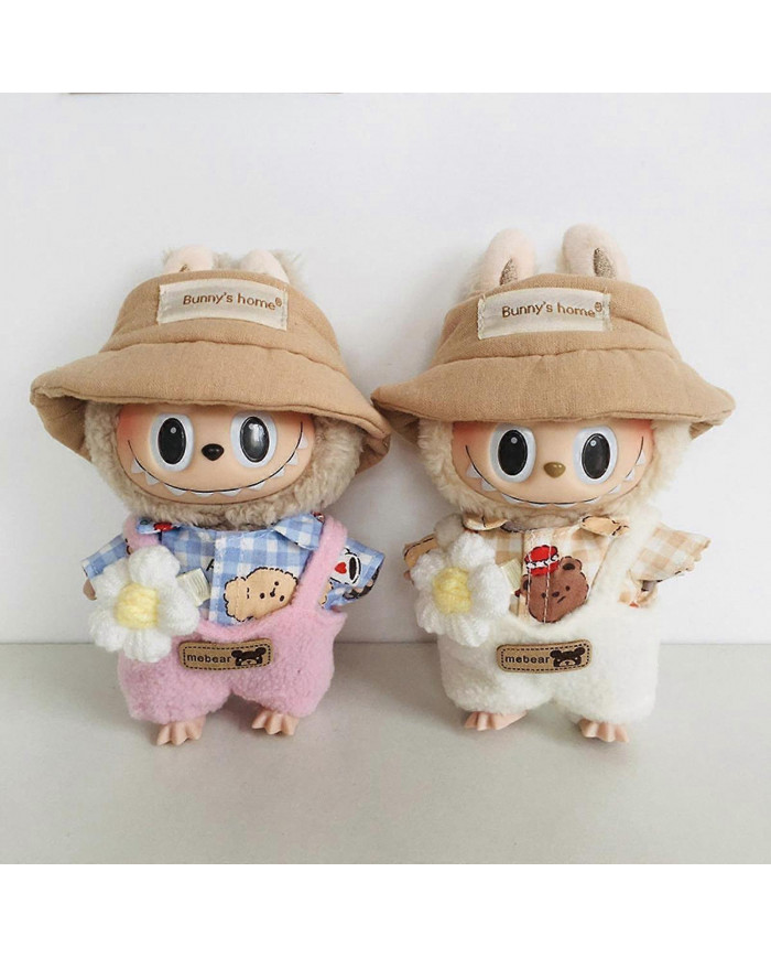 Poupée en peluche Vêtements Photo Props Habillage Costumes de bricolage Animaux en peluche Vêtements tee blanc