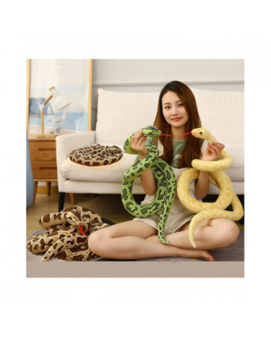 200 cm / 300 cm Serpents Géants Jouet En Peluche Simulation Long Python Doré Peluche Serpent Peluche Enfants [...]