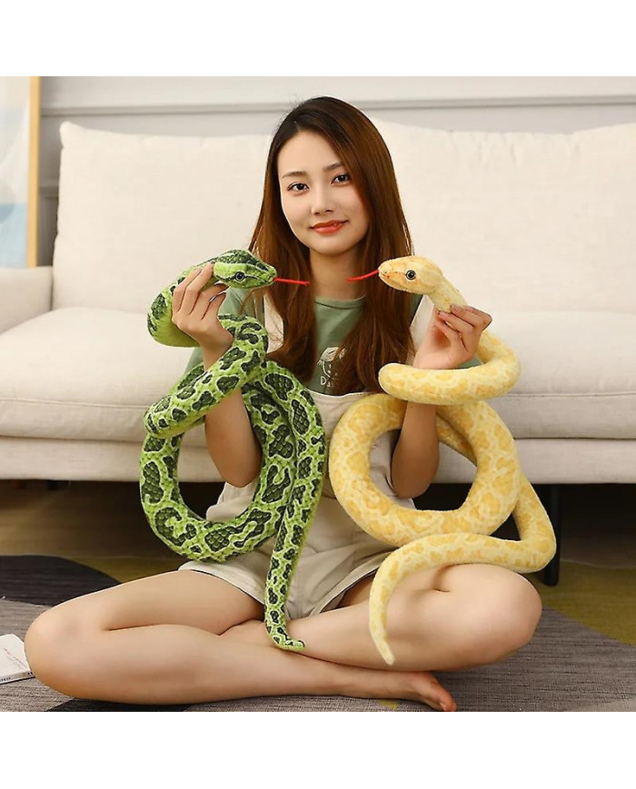 200 cm / 300 cm Serpents Géants Jouet En Peluche Simulation Long Python Doré Peluche Serpent Peluche Enfants [...]