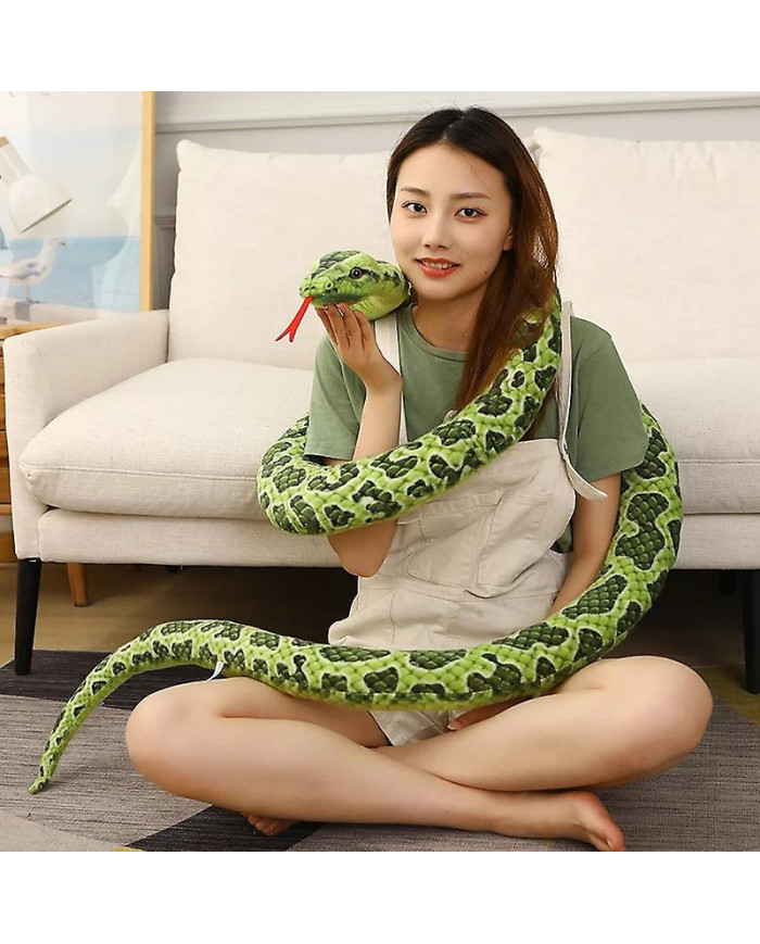 200 cm / 300 cm Serpents Géants Jouet En Peluche Simulation Long Python Doré Peluche Serpent Peluche Enfants [...]