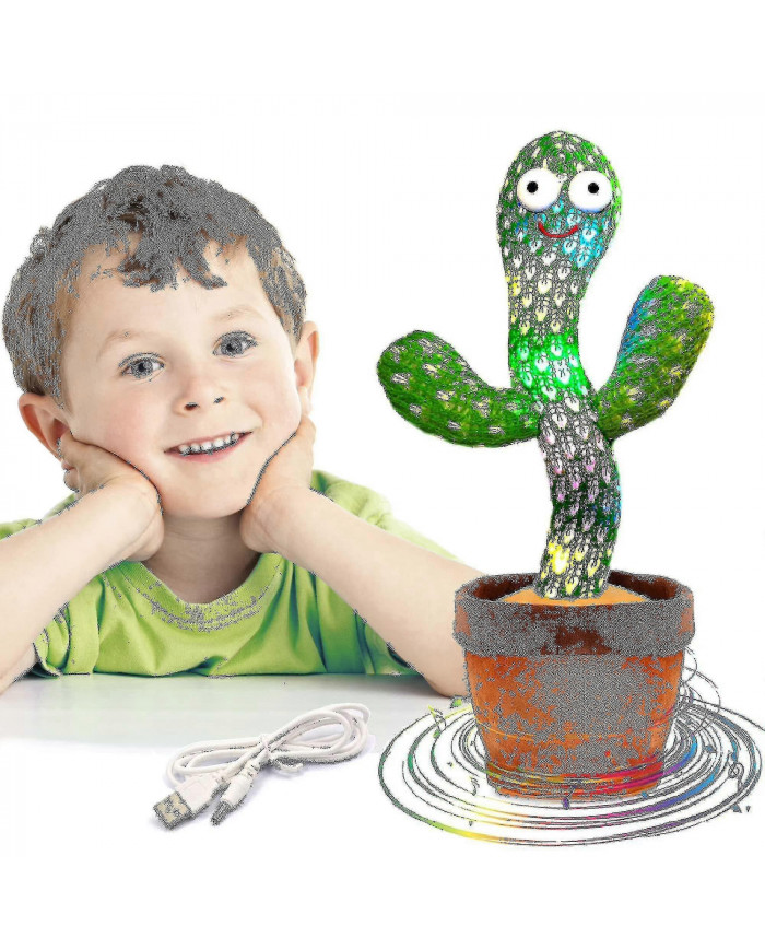 Dancing Cactus répète ce que vous dites, jouet électronique en peluche avec éclairage, jouets d’enregistrement de [...]