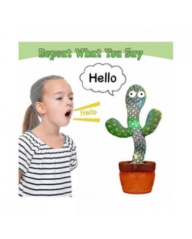 Dancing Cactus répète ce que vous dites, jouet électronique en peluche avec éclairage, jouets d’enregistrement de [...]