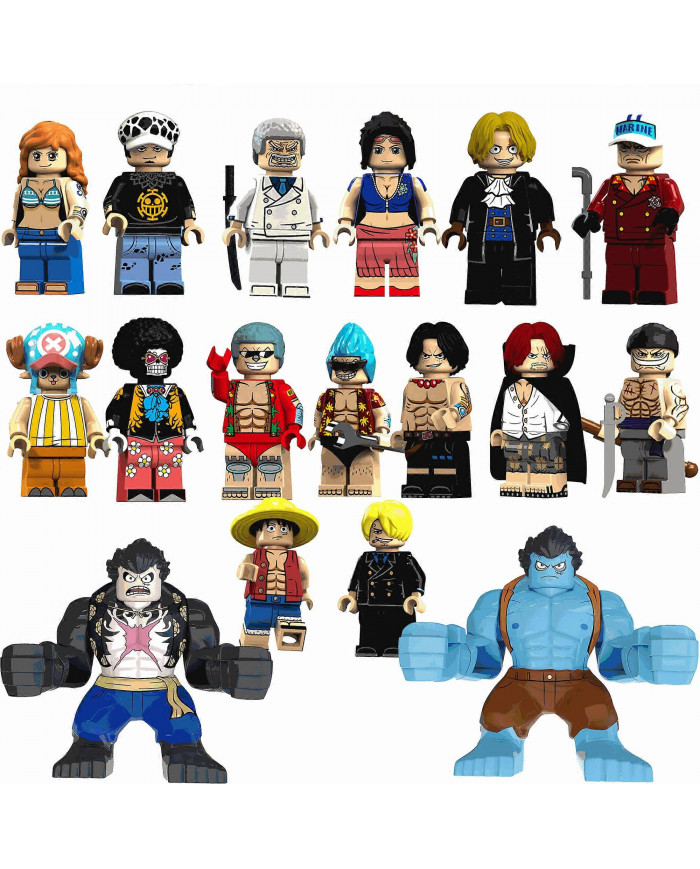 17Pcs One Piece Action Figures Building Block Sets 1.77/3.14 Inches Collectible Anime One Piece Action Figures [...]