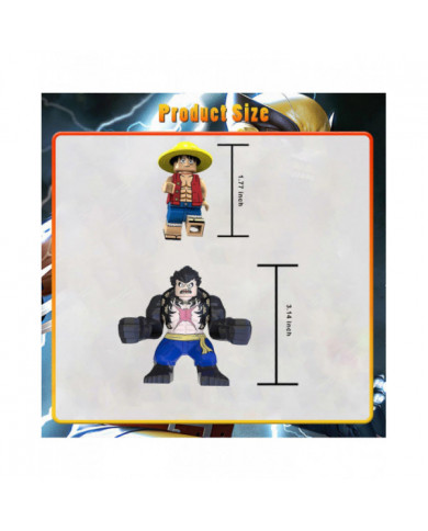 17Pcs One Piece Action Figures Building Block Sets 1.77/3.14 Inches Collectible Anime One Piece Action Figures [...]