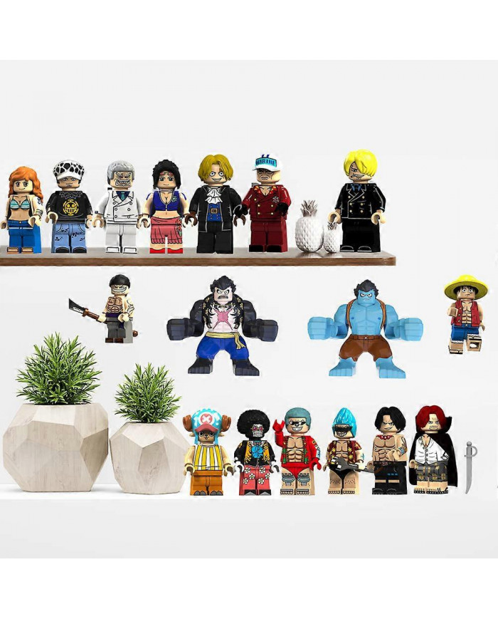 17Pcs One Piece Action Figures Building Block Sets 1.77/3.14 Inches Collectible Anime One Piece Action Figures [...]