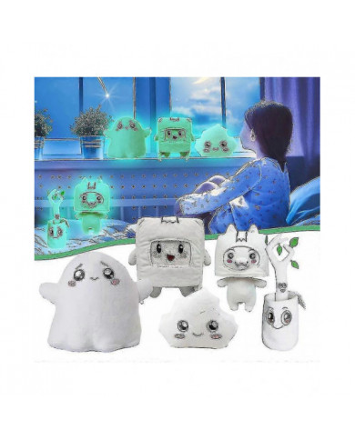Lankybox Glow In The Dark Peluche Foxy Boxy Ghosty Lanky Box Amovible Soft Toy Enfants Cadeau Tourné Poupée Fille [...]