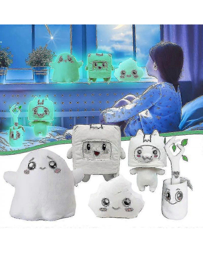 Lankybox Glow In The Dark Peluche Foxy Boxy Ghosty Lanky Box Amovible Soft Toy Enfants Cadeau Tourné Poupée Fille [...]