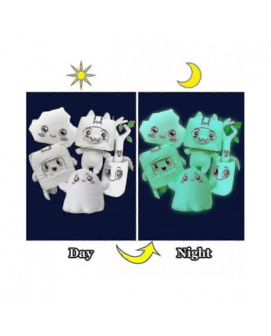 Lankybox Glow In The Dark Peluche Foxy Boxy Ghosty Lanky Box Amovible Soft Toy Enfants Cadeau Tourné Poupée Fille [...]