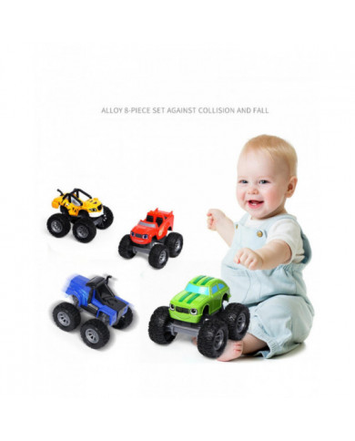 Nouveau Hot Blaze And The Monster Machines Racers 4 Pack, ensemble de véhicules à pousser en métal moulé sous [...]