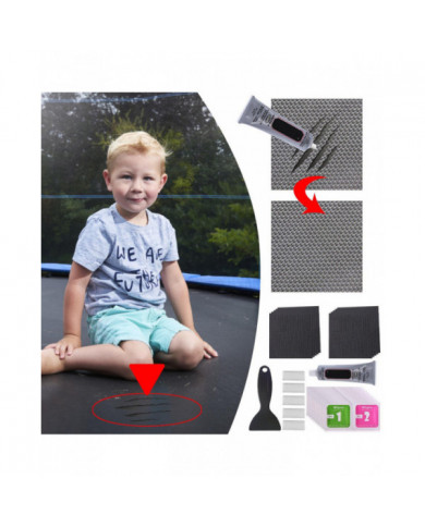 Kit de réparation de patch trampoline répare les trous ou les déchirures dans les matelas de trampoline 1ml