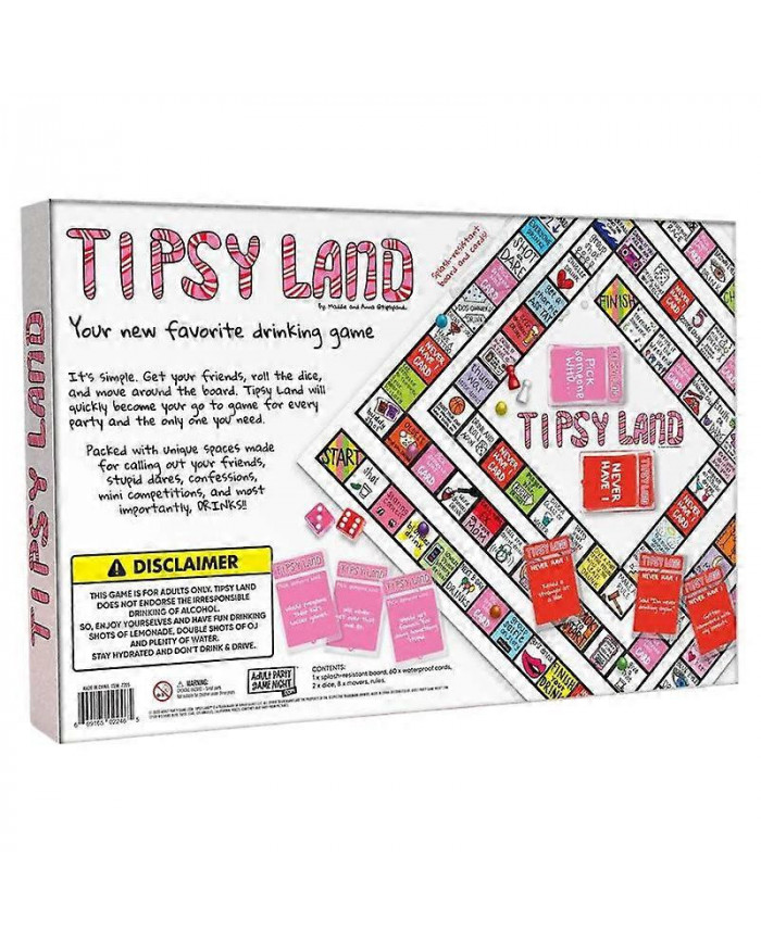 Tipsy Party Board GameParty board game, fun drinking game for friends