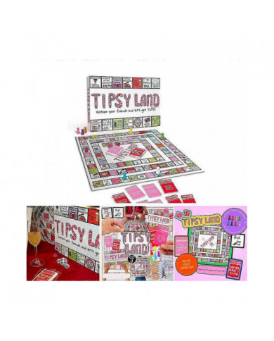 Tipsy Party Board GameParty board game, fun drinking game for friends