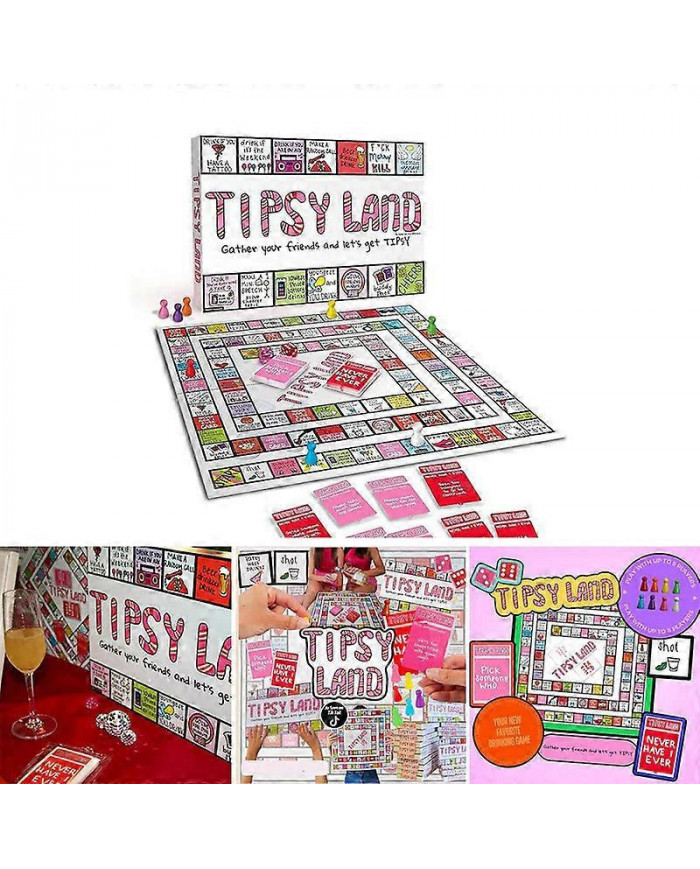 Tipsy Party Board GameParty board game, fun drinking game for friends