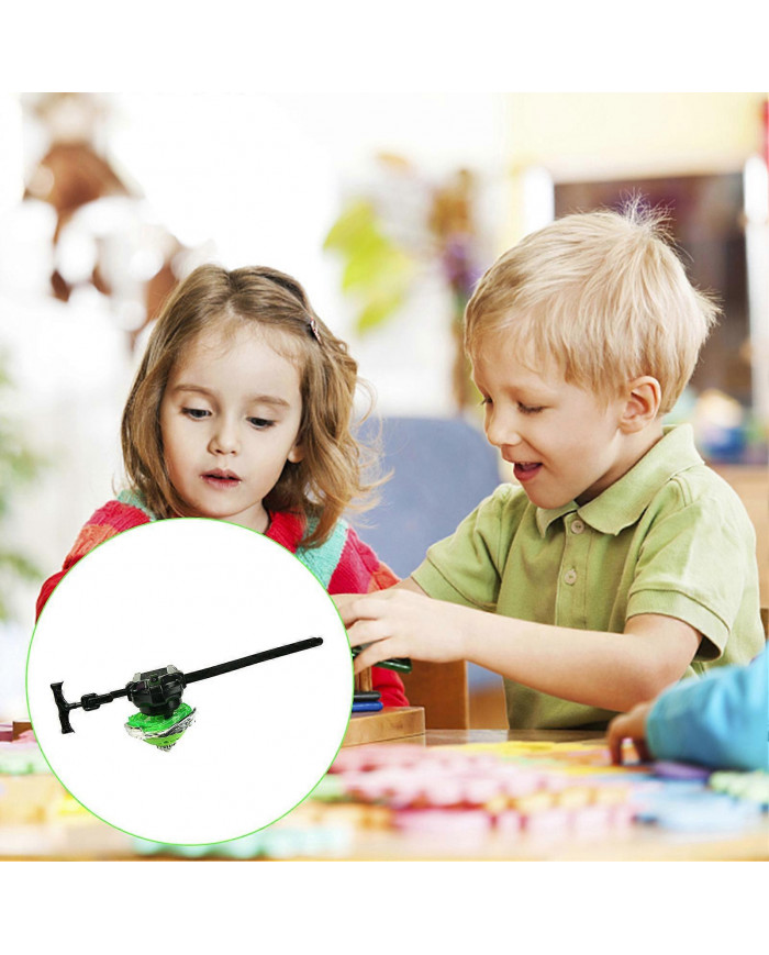 Gyroscope lumineux avec gyroscope de combat de lumière coloré avec lanceur de règle de traction pour jeu [...]