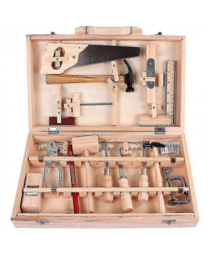 Ensemble d'outils pour enfants Menuisier Maintenance Boîte à outils Outils réels Démontage et assemblage Boîte en [...]