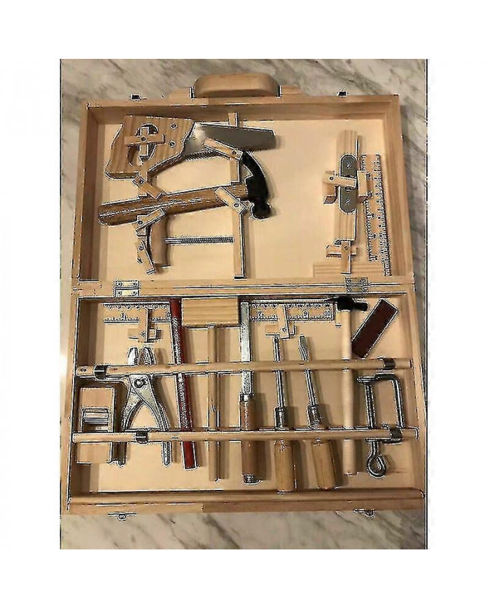 Ensemble d'outils pour enfants Menuisier Maintenance Boîte à outils Outils réels Démontage et assemblage Boîte en [...]
